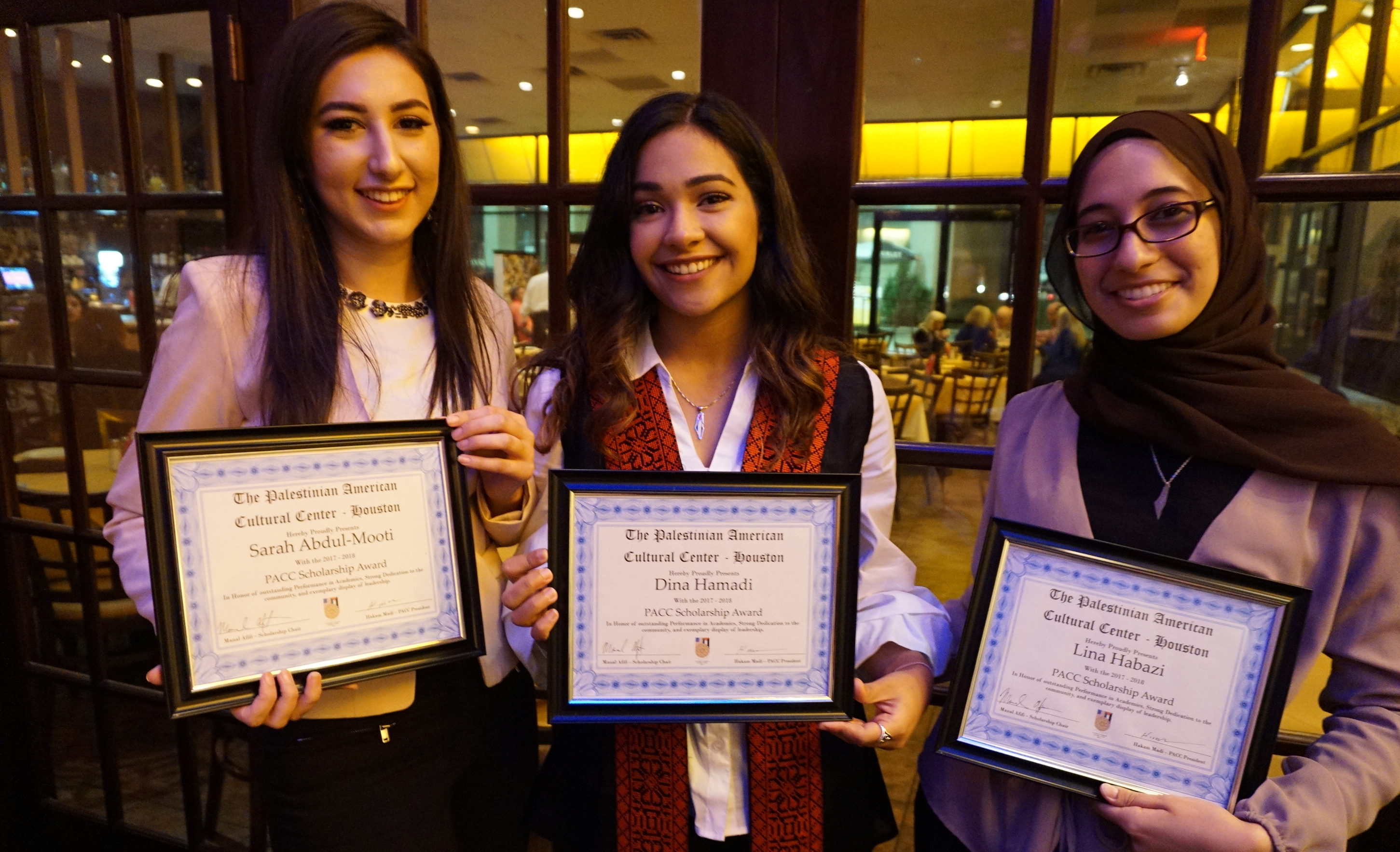 2018 PACC Scholarschip Winners